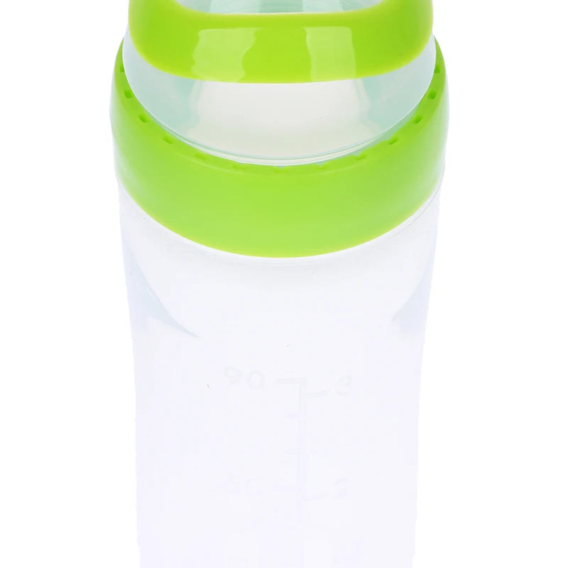 Baby Silicone Squeezing Feeding Bottle