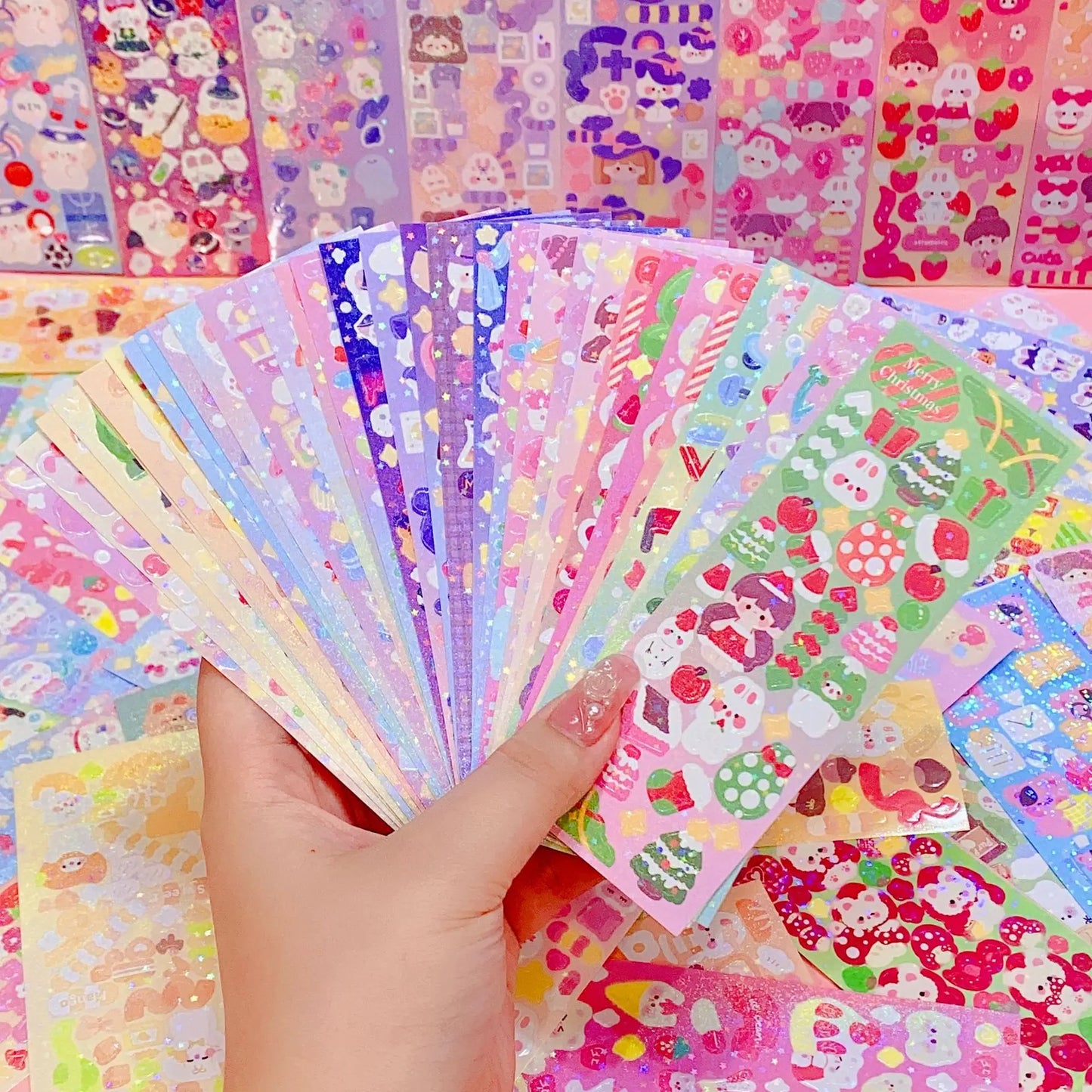 10-100Pcs Kawaii Handbook Stickers