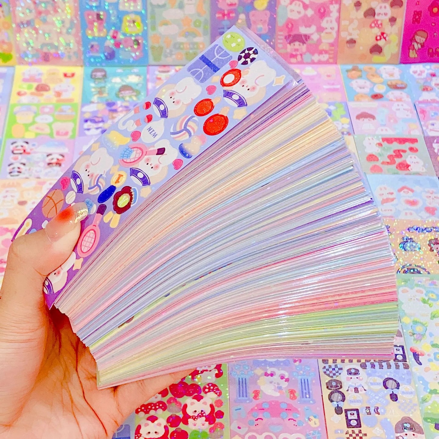 10-100Pcs Kawaii Handbook Stickers