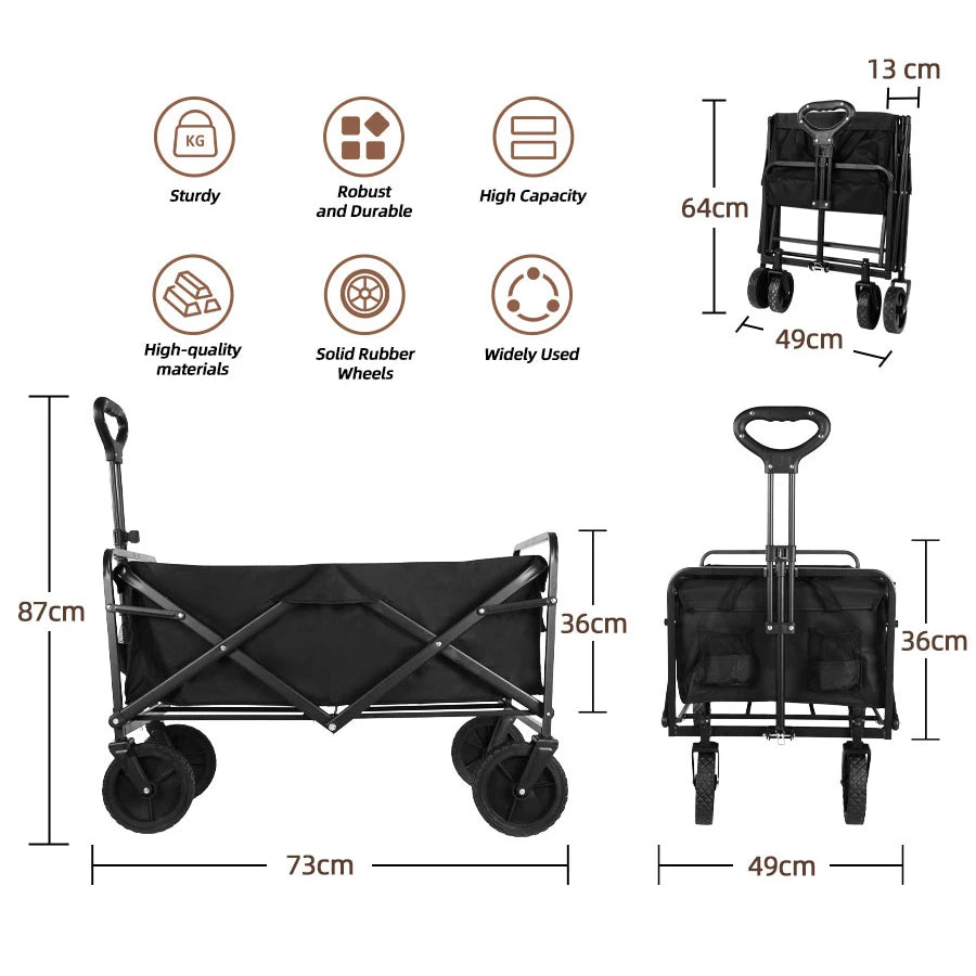 Heavy Duty Large Capacity Folding Wagon